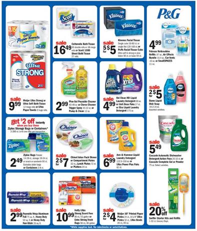 Meijer Weekly Ad Aug 28 - Sep 3 2016 Pet and Household