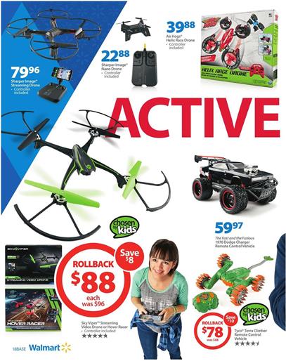 Walmart Ad Radio Control Toys November 2016