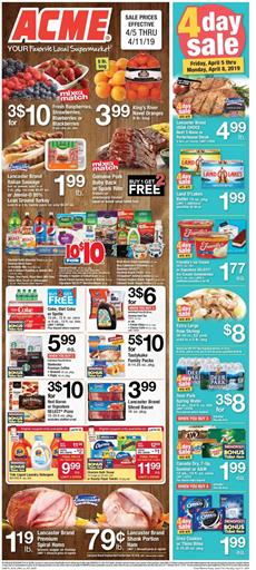 Acme Weekly Ad Grocery Sale Apr 5 11
