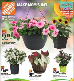 Home Depot Ad Mothers Day May 2, Gardening Gifts For Mom Home Depot