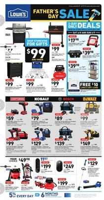 Lowes Weekly Ad Fathers Day Grill Sale Jun 6 19 2019