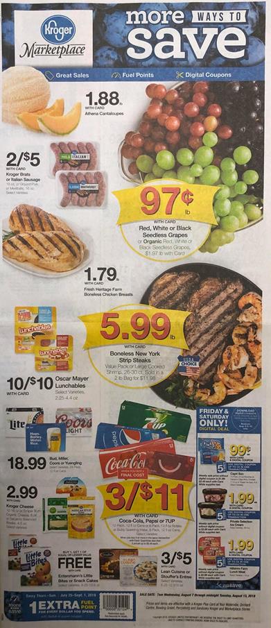 Kroger Weekly Ad Preview Aug 7 13 2019
