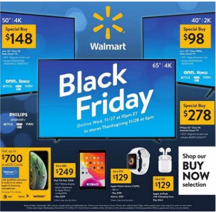 Walmart Black Friday Sale 2019 | TVs, iPhone 6s, PlayStation 4 Bundle, And More