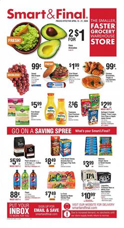 Smart and Final Ad Grocery Apr 15 - 21, 2020