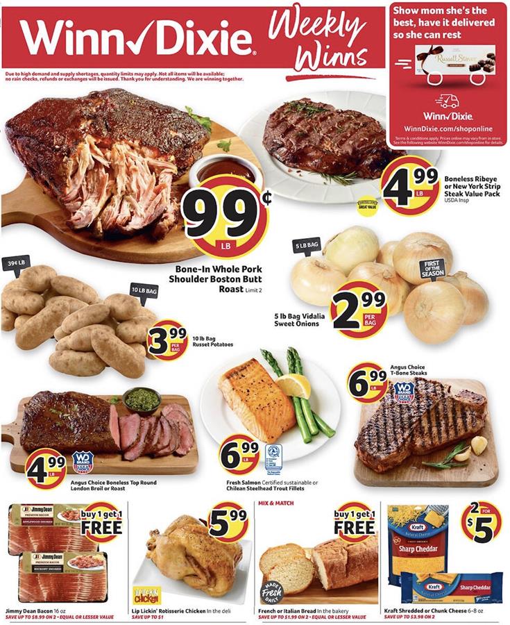 Winn Dixie Weekly Ad Preview Apr 29 May 5 2020