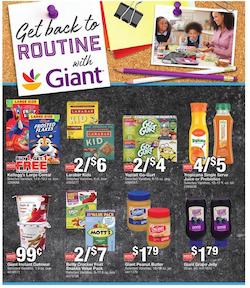 Giant Weekly Ad Back to School Aug 14 20 2020