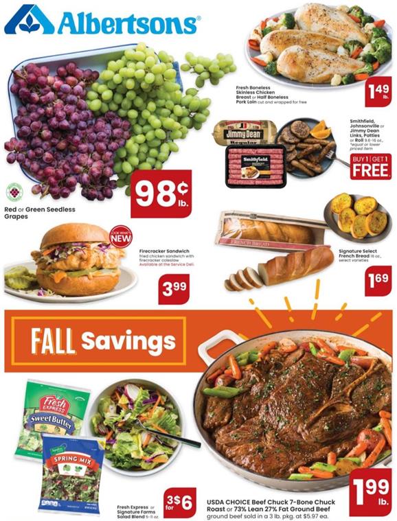 Albertsons Weekly Ad Preview Oct 7 - 13, 2020 