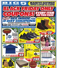 Big 5 Sporting Goods Black Friday 2025