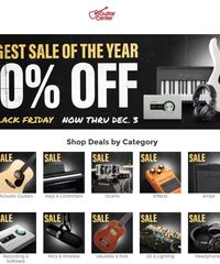 Guitar Center Black Friday 2025