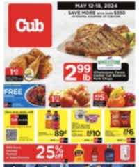Cub Foods Weekly Ad May 12 18, 2024 page 1 thumbnail