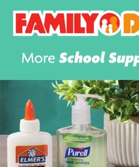 Family Dollar Ad Back To School Book July 7 - September 1, 2025