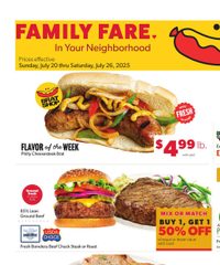 Family Fare Weekly Ad - West July 20 - 26, 2025