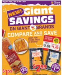 Giant Food Weekly Ad Apr 26 May 2, 2024 page 1 thumbnail