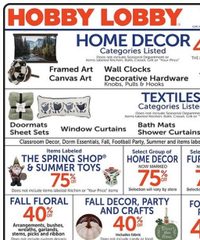 Hobby Lobby Ad Indexed Weekly August 3 - 9, 2026