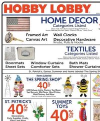 Hobby Lobby Ad Indexed Weekly February 22 - 28, 2026