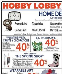 Hobby Lobby Ad Indexed Weekly February 9 - 15, 2026