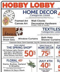 Hobby Lobby Ad Indexed Weekly June 22 - 28, 2026