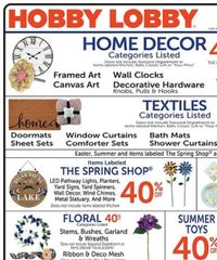 Hobby Lobby Ad Indexed Weekly March 30 - April 5, 2026