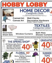 Hobby Lobby Ad Indexed Weekly May 4 - 10, 2026