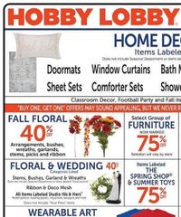 Hobby Lobby Ad Weekly August 3 - 9, 2025
