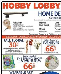 Hobby Lobby Ad Weekly July 13 - 19, 2025
