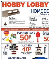 Hobby Lobby Ad Weekly June 15 - 21, 2025
