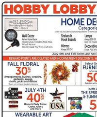 Hobby Lobby Ad Weekly June 29 - July 5, 2025