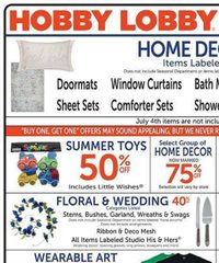 Hobby Lobby Ad Weekly May 25 - 31, 2025