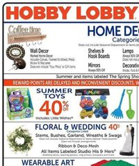 Hobby Lobby Ad Weekly May 4 - 10, 2025