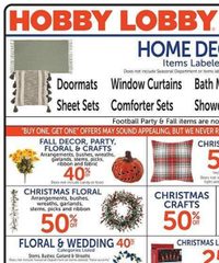Hobby Lobby Ad Weekly September 14 - 20, 2025