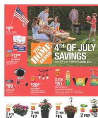 Home Depot Ad 4th of July Savings June 19 - July 9, 2025
