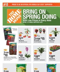 Home Depot Ad Bring on Spring Doing April 2 - 5, 2026