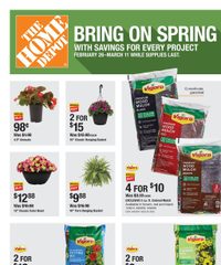 Home Depot Ad Bring on Spring February 26 - March 12, 2026