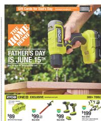 Home Depot Ad Father's Day May 29 - June 18, 2025