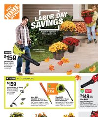 Home Depot Ad Labor Day August 21 - September 3, 2025