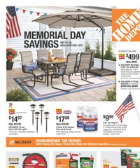 Home Depot Ad Memorial Day Savings May 15 - 28, 2025