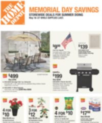 Home Depot Weekly Ad Memorial Day 2024 page 1 thumbnail