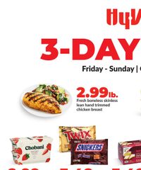 Hy-vee Ad 3-DAY SALE October 24 - 26, 2025