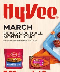 Hy-vee Ad Deals Good All Month Long March 2 - 29, 2026