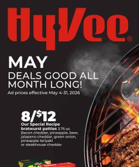 Hy-vee Ad DEALS GOOD ALL MONTH LONG! May 4 - 31, 2026