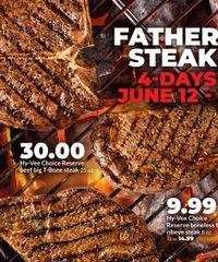 Hy-vee Ad Father's Day Steak Sale June 12 - 15, 2025