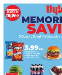 Hy-vee Ad Memorial Day Savings May 21 - 25, 2025