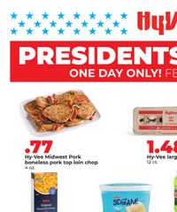 Hy-vee Ad President's Day Sale February 16, 2026