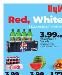 Hy-vee Ad Red, White, and BBQ! July 2 - 6, 2025
