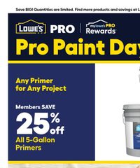 Lowe's Pro Ad November 10 - 21, 2025