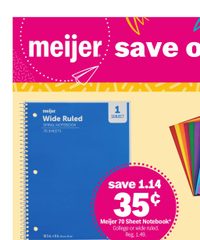 Meijer Weekly Ad back to class for less August 17 - 23, 2025