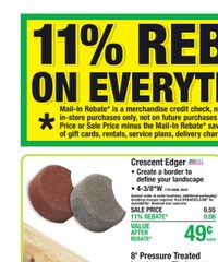 Menards Ad 11% Rebate* Sale April 1 - 12, 2026