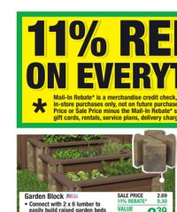 Menards Ad 11% Rebate* Sale April 15 - 26, 2026