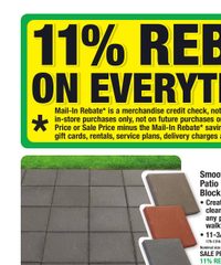Menards Ad 11% Rebate* Sale April 29 - May 10, 2026