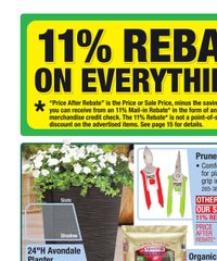 Menards Ad 11% Rebate* Sale April 30 - May 11, 2025